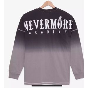 Wednesday Nevermore Academy Ombré Long Sleeve T-Shirt — BoxLunch Exclusive